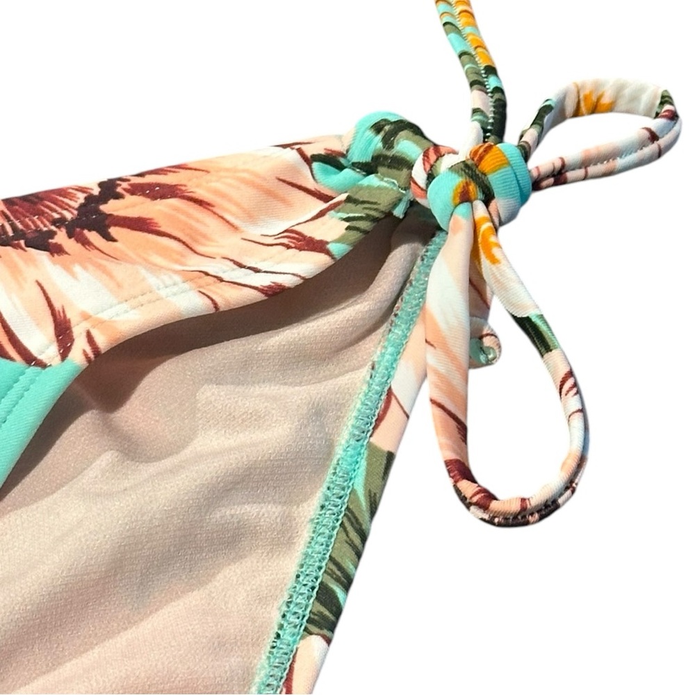 Kona Sol Women's Hipster Medium Coverage Bikini Bottom Blue Floral Size L(12/14) - Picture 6 of 10